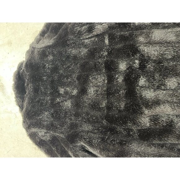 Vintage Monterey Fashions Faux Fur Mink Bomber Style Short Winter Coat Sz 12 Wmn - Picture 5 of 10